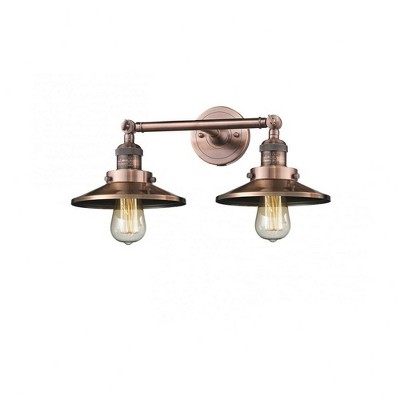Innovations Lighting 2 - Light Sconce in  Antique Copper