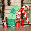 6 FT Christmas Inflatable Decoration, Inflatable Christmas Tree with Elf and Santa Claus, Blow Up Yard Decorations for Holiday Party Yard Lawn Garden - 3 of 4
