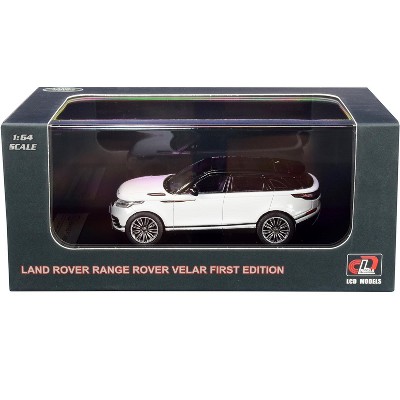 Land Rover Range Rover Velar First Edition with Sunroof White and Black 1/64 Diecast Model Car by LCD Models