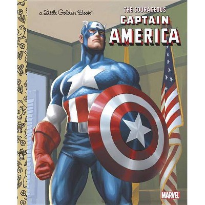 The Courageous Captain America - (Little Golden Book) by  Billy Wrecks (Hardcover)