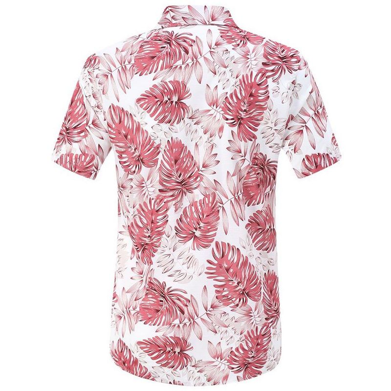Men's Hawaiian Shirts Floral Printed Button Down Summer Tropical Holiday Beach Party Shirts, 3 of 7