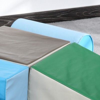 Multicolor 5-Piece Foam Climb and Crawl Activity Play Set