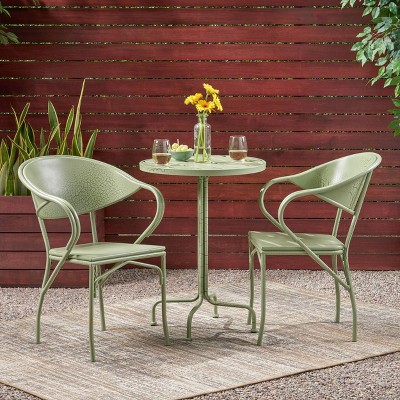 Dark green best sale bistro set