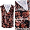 Men's Cotton Linen Tank Top Shirts Casual Sleeveless Lace Up Beach Hippie Tops Bohemian Renaissance Pirate Tunic - 4 of 4