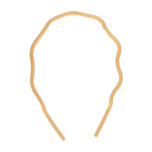 Unique Bargains Women's Classic Fashion Frosted Wavy Hairband 5.51"x4.53" 1 Pc - 1 of 4