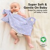6pk Shea Baby Burp Cloths for Baby Boys and Girls, Organic Burping Cloths for Babies, Newborn - 4 of 4