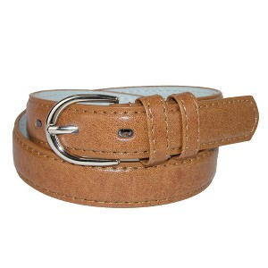 CTM Kid's Leather 1 inch Basic Dress Belt - 1 of 4