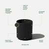 12-foot Striped Planter, Black - 3 of 4