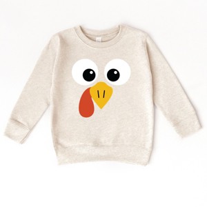 Turkey Face Big Eyes - Kids Toddler Sweatshirt and Kids Youth Sweatshirt - 1 of 1