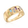Ross-Simons 0.50 ct. t.w. Multi-Gem Ring With Diamond Accents in 14kt Yellow Gold - 4 of 4