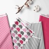 Bacati - Elephants Long Crib Rail Guard Cover Pink/Gray - 2 of 4
