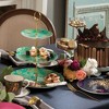 Portmeirion Sara Miller Chelsea 3 Tier Cake Stand - Fine China with Gold Detailing - 10.5", 8", 6" Plates - 4 of 4