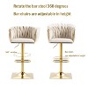 Ivory Vintage Bar Stools 2 Piece Set, Bar Height Dining Chair - 2 of 4