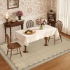 homfan Scalloped Washable Rug w/ Non-Slip Back - Modern Low-Pile Carpet for Living Room, Bedroom - 3 of 4