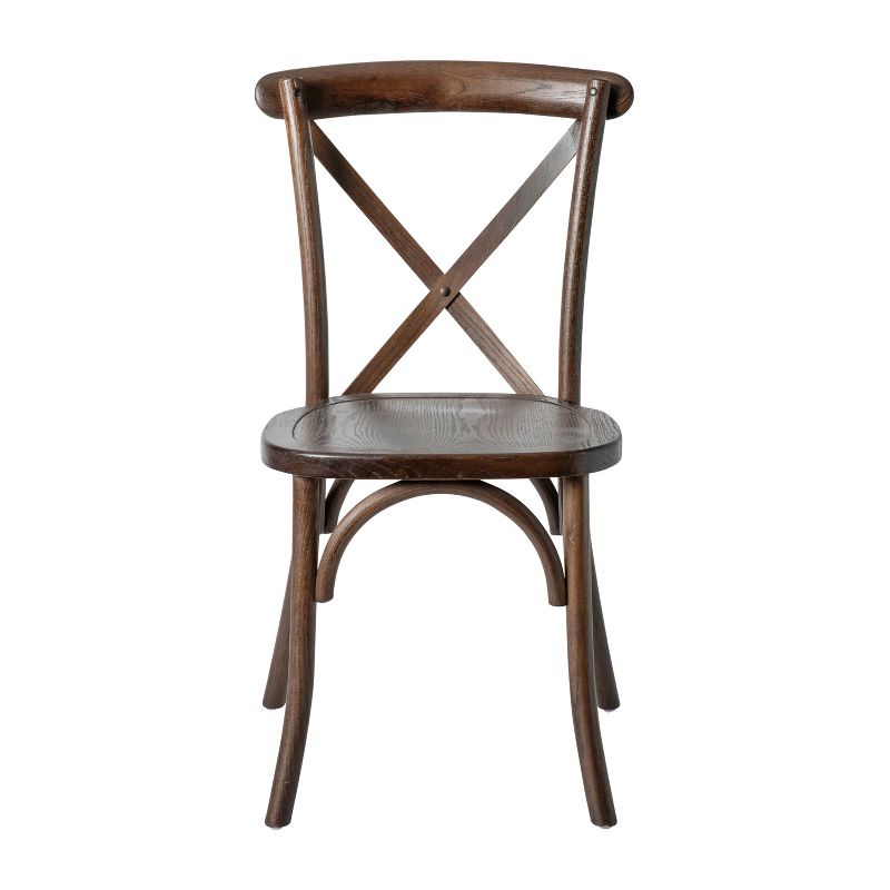 Flash Furniture HERCULES Series Stackable Wood Cross Back Chair, 4 of 14