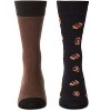 MeMoi 2 Pair Men's Luxuriously Soft Cashmere Blend Novelty Crew Socks - 2 of 4