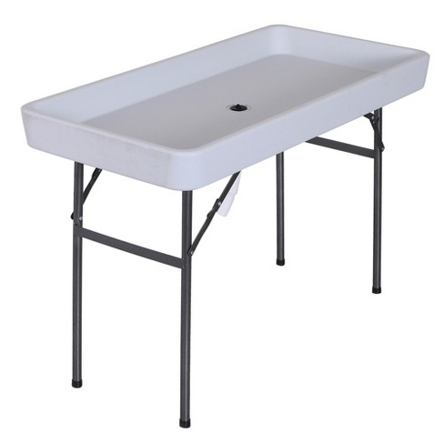 Portable camping outlet sink table