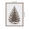 Kate & Laurel All Things Decor Sylvie Framed Canvas Vintage Evergreen Fir Tree I by the Creative Bunch Studio - 2 of 4