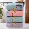 REGALWOVEN Leaves Pattern Soft Absorbent Cotton Polyester Decorative Hand Towel 13" x 29" - 4 of 4