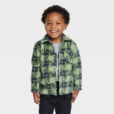 Toddler Boys' The Grinch Woobie Varsity Jacket - Green : Target