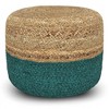 Maron Contemporary Round Pouf Pink/Natural - WyndenHall - 2 of 4