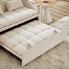 54" Velvet Foldable Adjustable Back Sofa Bed with USB & Phone Stand - 4 of 4