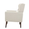 37.6' Tall Modern Accent Chair, Upholstered Foam Filled Reading Chairs With Cushion And High Backrest, Chenille Fabric Lounge Tufted Armchair - 4 of 4