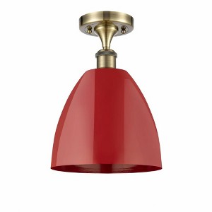 Plymouth Dome - 1 Light Semi-Flush Mount In Industrial Style-12.88 Inches Tall and 9 Inches Wide - 1 of 1