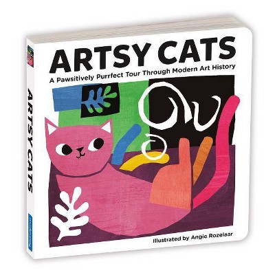 Artsy Cats Board Book - by  Mudpuppy