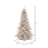 Vickerman Silver Tinsel Fir Artificial Christmas Tree : Target