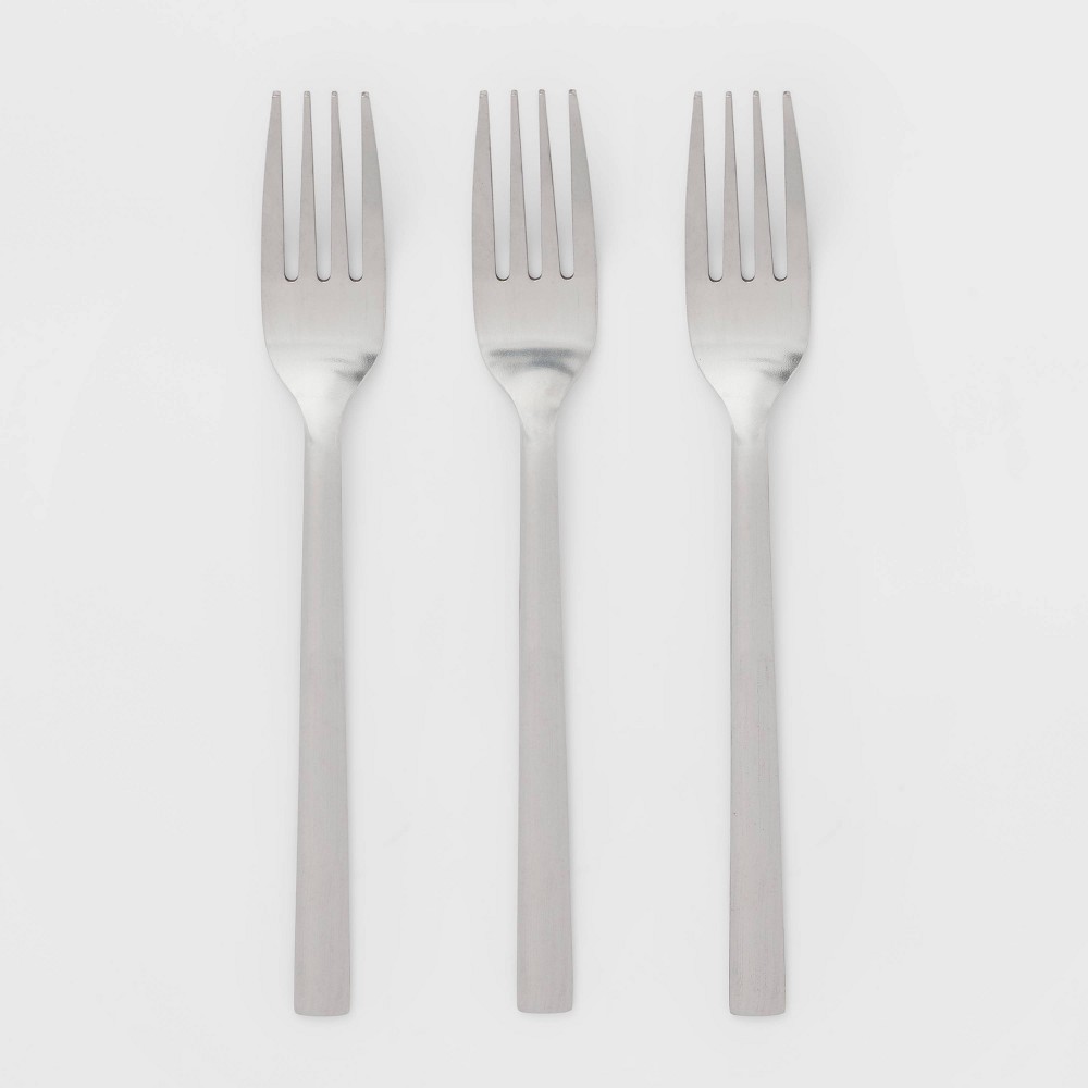 Photos - Other Appliances 3pc Fork Set Silver - Room Essentials™