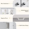 RoyalCraft Bathroom Medicine Cabinet, Wall Mount Storage with Mirror, Towel Bar, and Adjustable Shelves for Wash Room, Laundry, White - 3 of 4