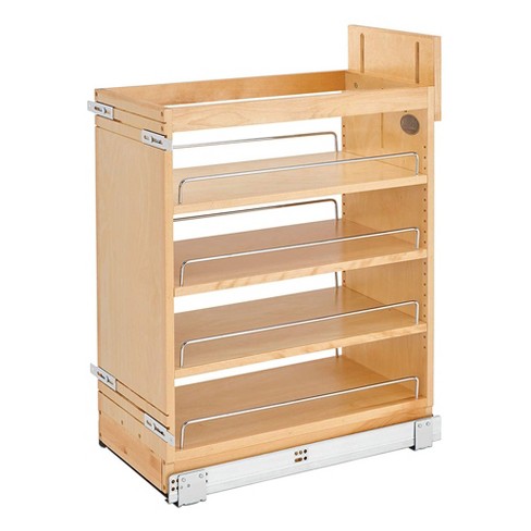 Rev-a-shelf 448ut-bcsc 448ut Series Kitchen Utensil Pull Out Cabinet  Organizer With Shelves And Soft-close Slides For Kitchen Base Cabinets :  Target