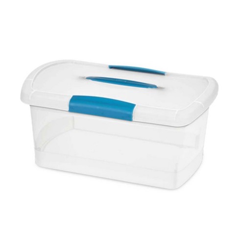 Sterilite 18319Y04 20 Gallon Plastic Storage Container Box with Lid (12  Pack) 