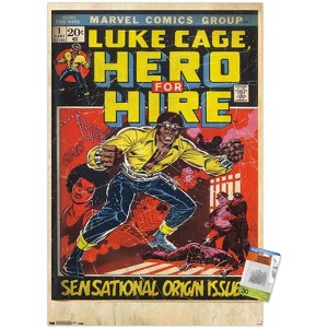 Trends International Marvel Comics - Luke Cage - Hero for Hire Cover #1 Unframed Wall Poster Prints - 1 of 4