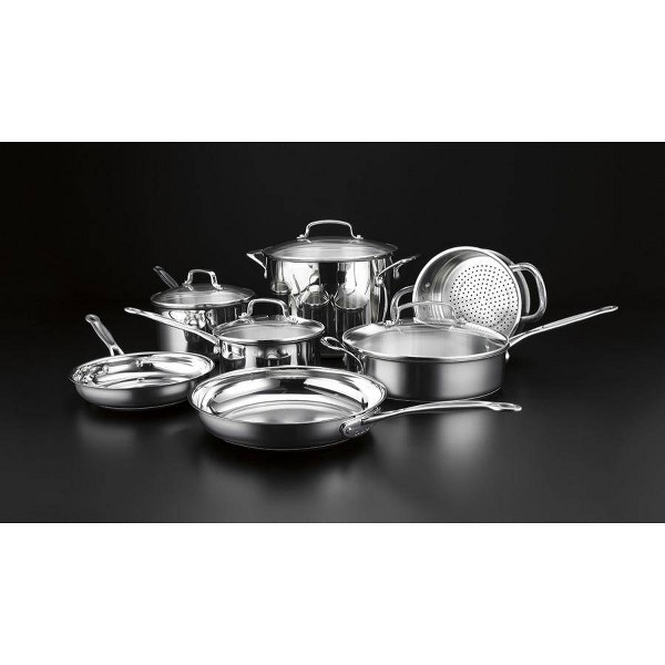 Cuisinart Chef's Classic 11pc Set de Utensilios de Cocina de Acero Inoxidable - 77-11G: Compatible con Inducción, Apto para Lavavajillas y Horno 2