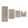 Home Weavers Glamour Collection 100% Polyester Microfiber Bathroom Rug, Non Slip Bath Mat Water Absorbent Soft Microfiber Shaggy Mat Machine Washable - 2 of 4