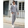 Coolmee Sweatsuits for Men 2 Piece Jogging Tracksuit Set Hoodie Casual Athletic Long Sleeve Zipper Suit Set - 3 of 4