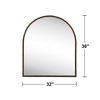 PexFix Classic Carved Arch Wood Frame with Rattan Bottom Wall Mirror - 4 of 4