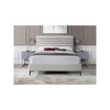 Meridian Furniture,Hunter Linen Textured Bed - 3 of 4