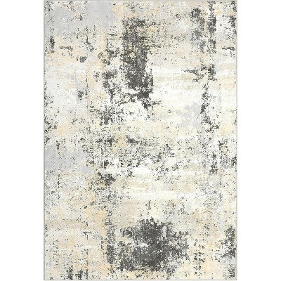 Modern Abstract Washable Rug - Soft Low-Pile, Non-Slip Indoor Carpet for Living Room, Bedroom, Office