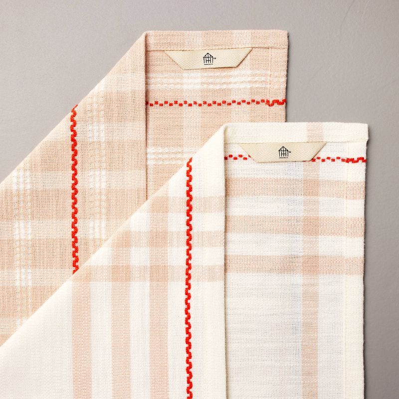 2ct Mixed Plaid Kitchen Towel Set - Hearth & Hand™ with Magnolia, 3 of 4