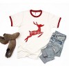 Simply Sage Market Women's Rudolph Sweater Short Sleeve Ringer Tee - 2 of 3