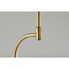 Adesso Oakley Floor Lamp Antique Brass: 58.5" Tall, Linen Drum Shade, ETL Listed, 3-Way Rotary Switch - 3 of 4