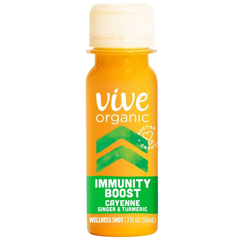 Vive Organic Immunity Boost Cayenne, Ginger &#38; Turmeric Wellness Shot - 2 fl oz, 1 of 8