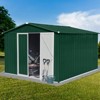 Metal garden sheds 8ft¡Á10ft outdoor storage sheds Green + White - 2 of 4