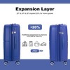 NAYSAYE Luggage Sets 3Piece Set Expandable Hardshell Suitcase with Double Spinner Wheels TSA Lock for Travel, Navy, 19.29"*12"*29.13" - 2 of 4