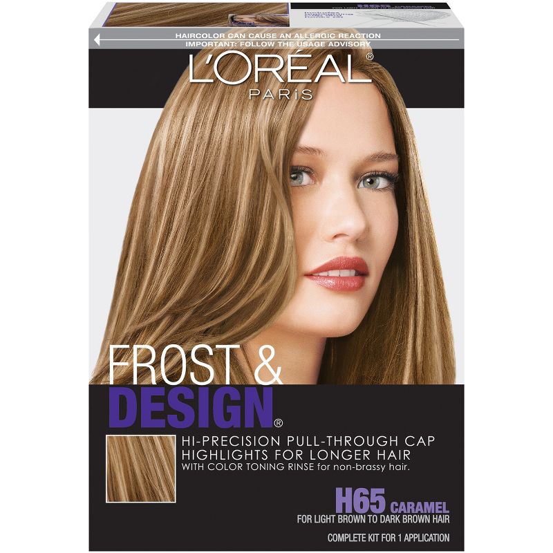 L'Oreal Paris Frost & Design Hi-Precision Pull-Through Cap Highlights - H65 Caramel - 1 Kit, 1 of 5