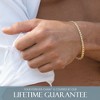 KISPER 18K Gold Over 925 Sterling Silver Italian 5mm Solid Diamond-Cut Cuban Link Curb Chain Bracelet for Men & Women - Made in Italy - 4 of 4
