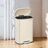 13 Gal (50 L) Trash Can, Stainless Steel Kitchen Garbage Can, Soft Close, Step-On Pedal, Removable Inner Bucket - 2 of 3